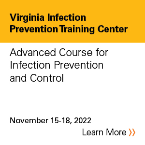 Advanced Course in Infection Prevention and Control (Nov. 2022) Banner